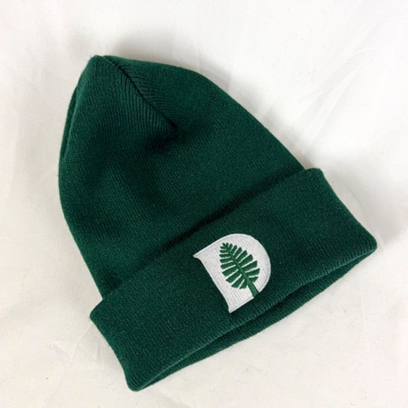 NWOT Dartmouth College D Pine Dk Green Stocking Hat Beanie OS Ski Cap Packable - Picture 8 of 9